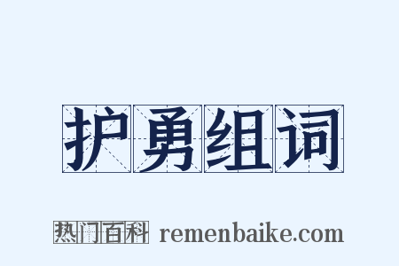 护勇组词是什么意思的图片
